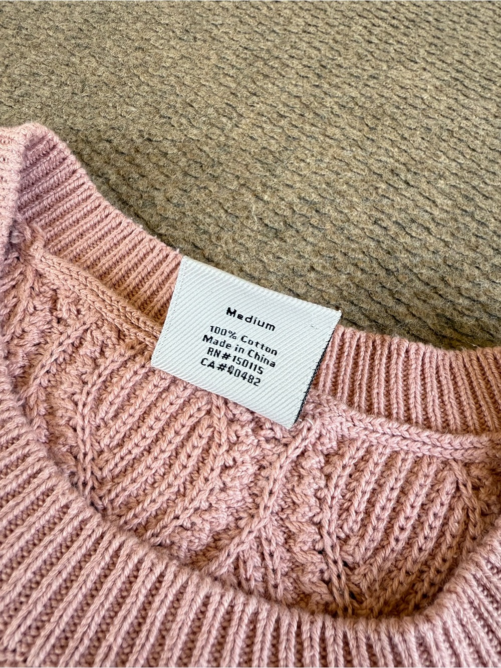 Varley Women's Teller Longline Knit Tank Misty Rose Size M Preppy Athleisure - Picture 4 of 7